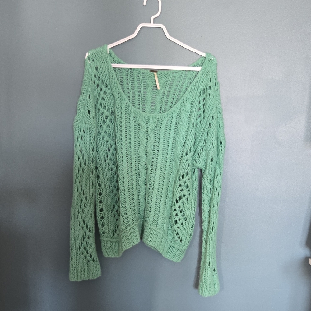 FP Movement by Free People Green Knit Sweater